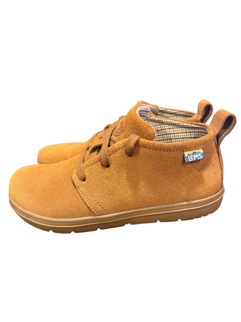 Lems Chukka Boots Shoes Womens 7 Mens 5.5 Tan Brown Suede Minimalist Barefoot